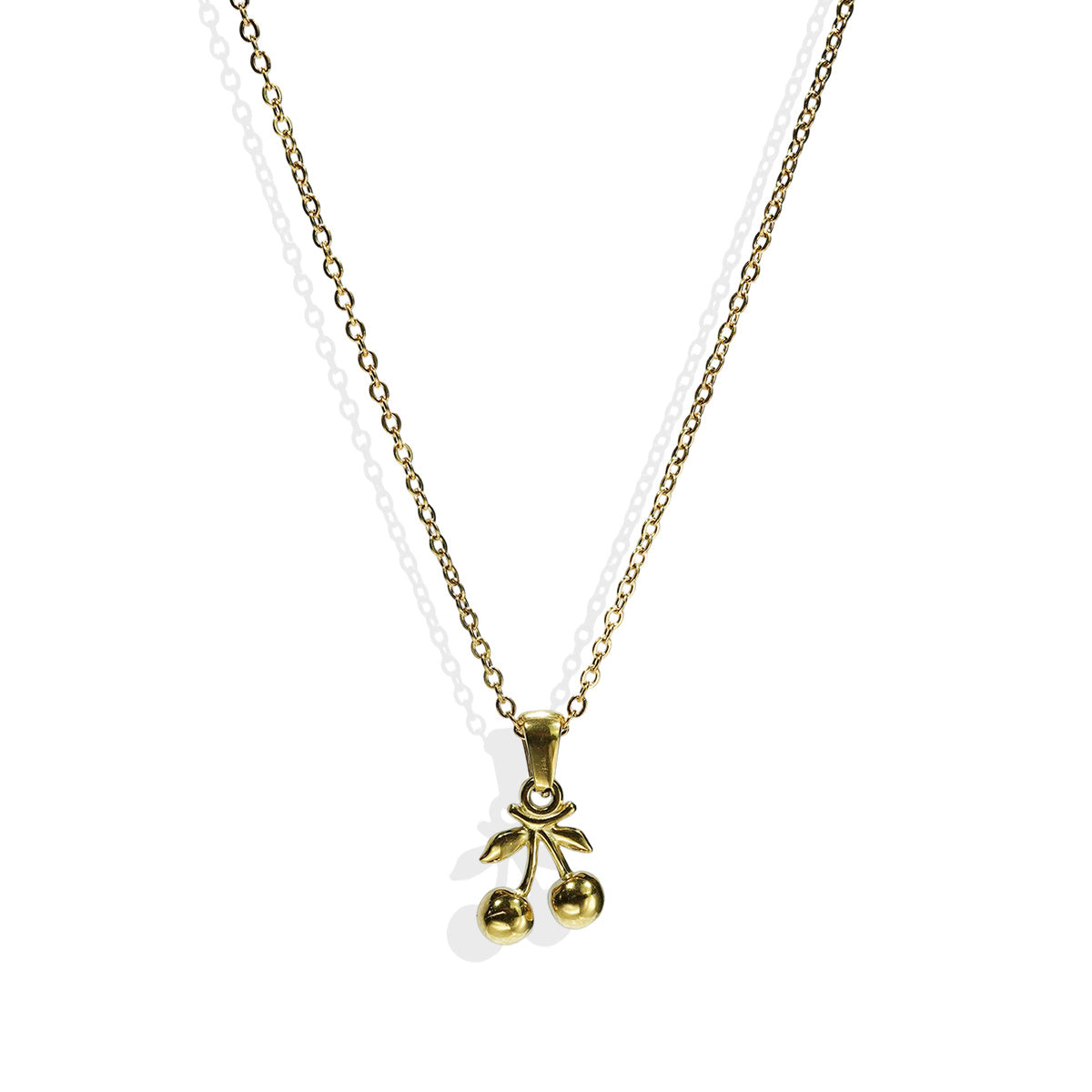 Lxalry 18K Gold Cherry Jewelry Set Fade-Resistant
