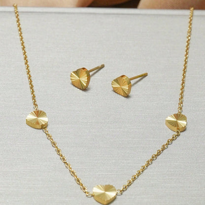 18K Gold Lxalry Mirror Ball Jewelry Set | Luxury Daily Gift Set