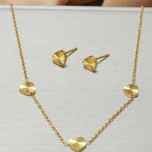 18K Gold Lxalry Mirror Ball Jewelry Set | Luxury Daily Gift Set