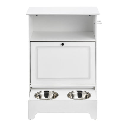 VEVOR Pet Feeding Station W 2 Elevated Dog Bowls, Dog Food & Toy