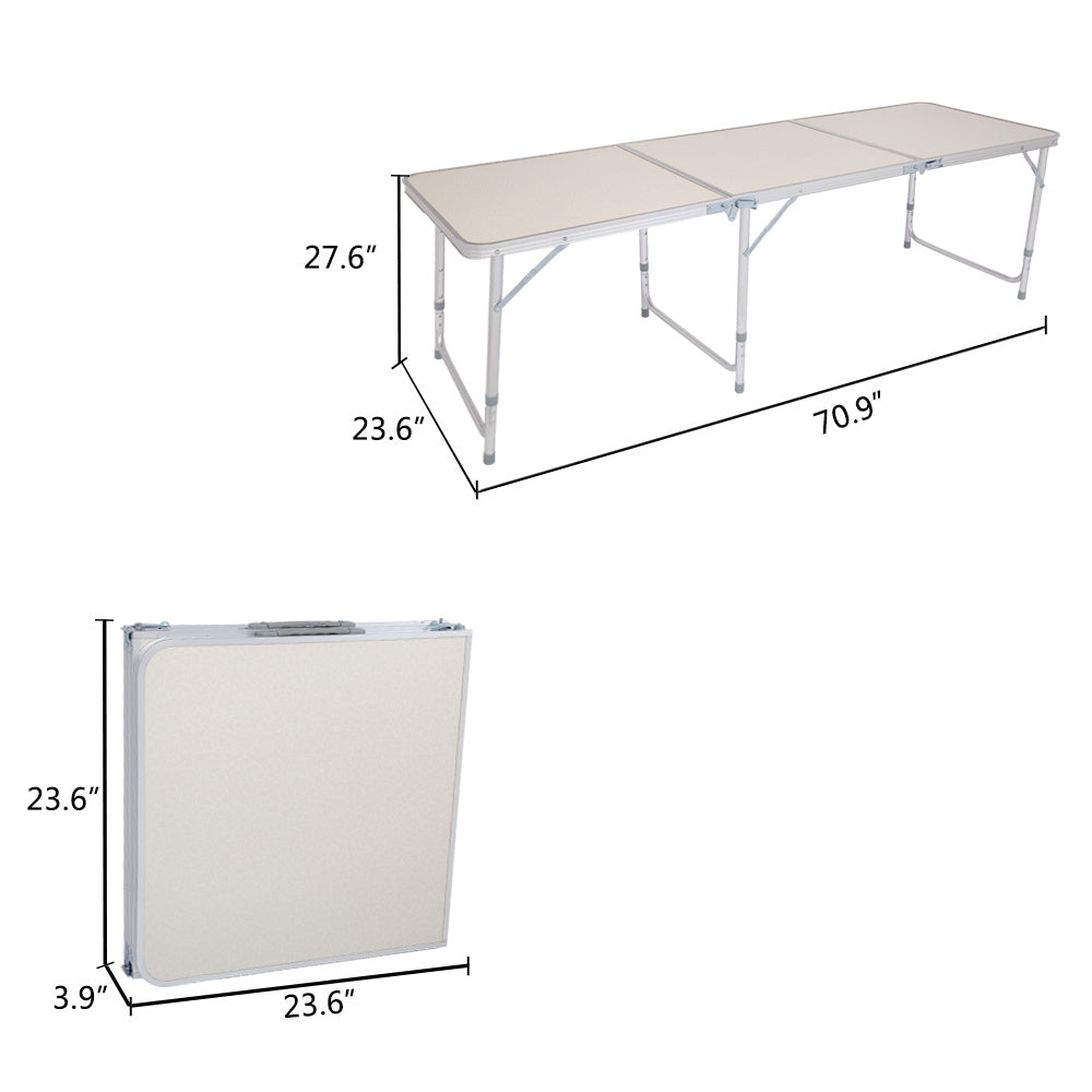 Outdoor 6ft Folding Table | Aluminum Rectangular