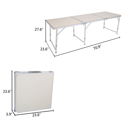 Outdoor 6ft Folding Table | Aluminum Rectangular