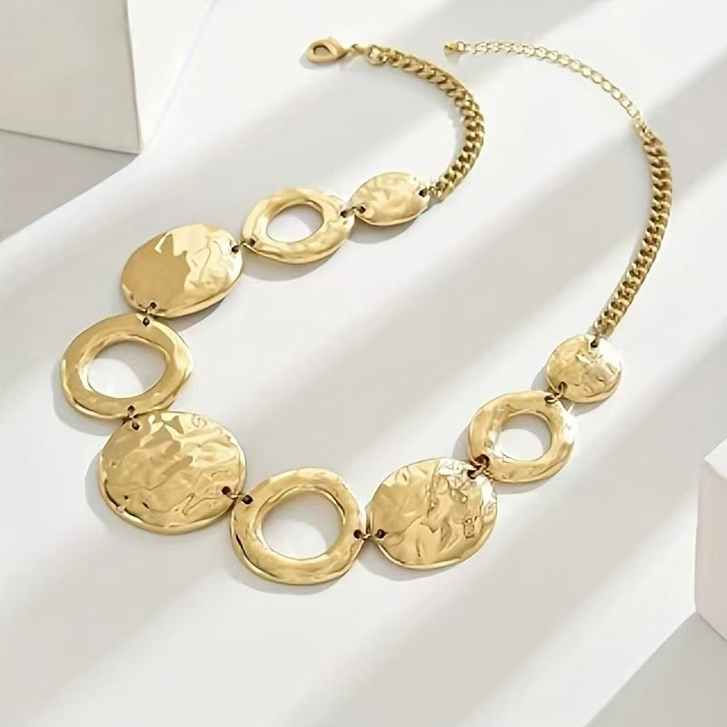 Geometric Gold Necklace | Elegant Handmade Jewelry