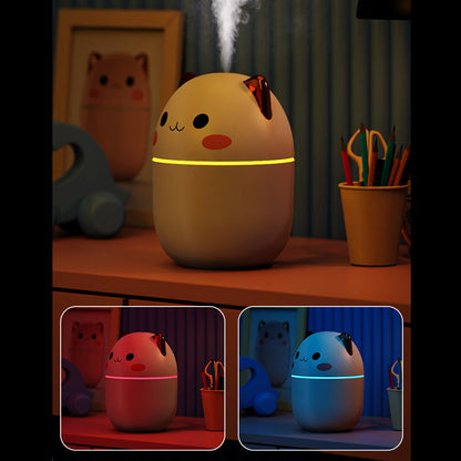 Cute Cat USB Air Humidifier & Aroma Diffuser | Silent Cool Mist with LED