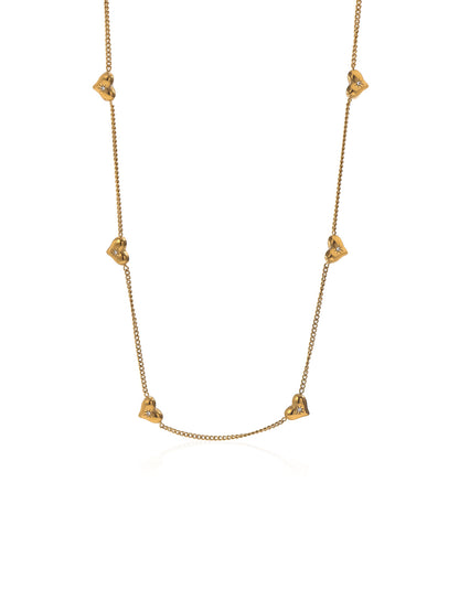 18K Heart Necklace | Valentine Luxury Gift Women