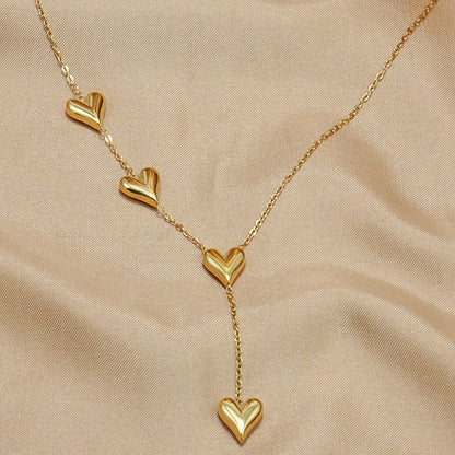 18K Gold Heart Necklace | Eco-Friendly Minimalist Gift