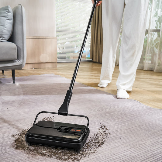 VEVOR 7.87 Inch Manual Carpet & Floor Sweeper