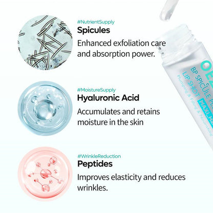 HydraPlump™ Lip Volumizing Serum – Spicule + Hyaluronic Acid + Peptides