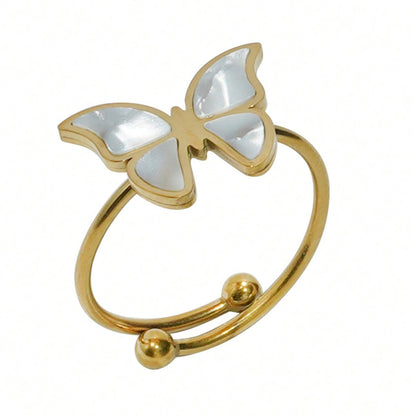 18K Gold Plated Butterfly Jewelry Set Lxalry | Hypoallergenic Gift