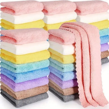 20-Pack Quick-Dry Towels | Solid Colors, Super Absorbent