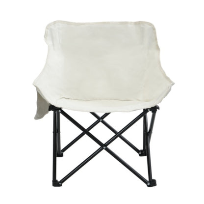 2 PCS Outdoor Camping Chairs Folding Portable, Carry Bag ,Beige