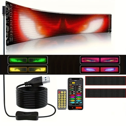 14 Inch LED Pixel Display with Animated Scroll Sign for Events & Vehicles