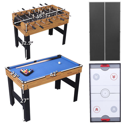448 inch Folding Multi-Game Table | Indoor/Outdoor Fun for Kids & Adults