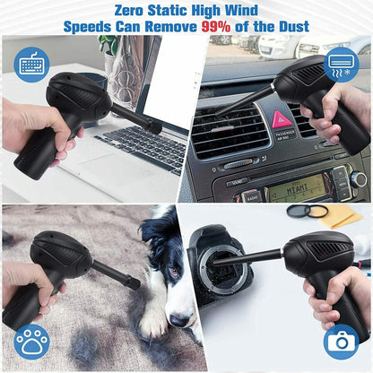 Rechargeable Air Duster Electric Cleaner Blower For Car PC Keyboard Pet