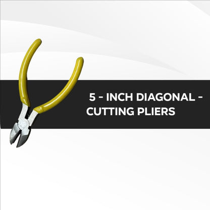 5-Inch Precision Diagonal Pliers | Sharp, Durable & Clean Cut